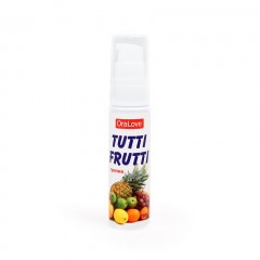Гель-смазка Tutti-frutti со вкусом тропических фруктов - 30 гр.