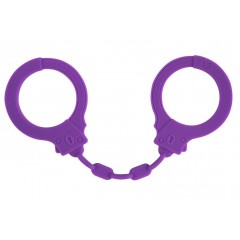 Фиолетовые силиконовые наручники Suppression